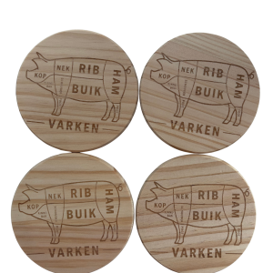 kurken onderzetter “motorfiets”